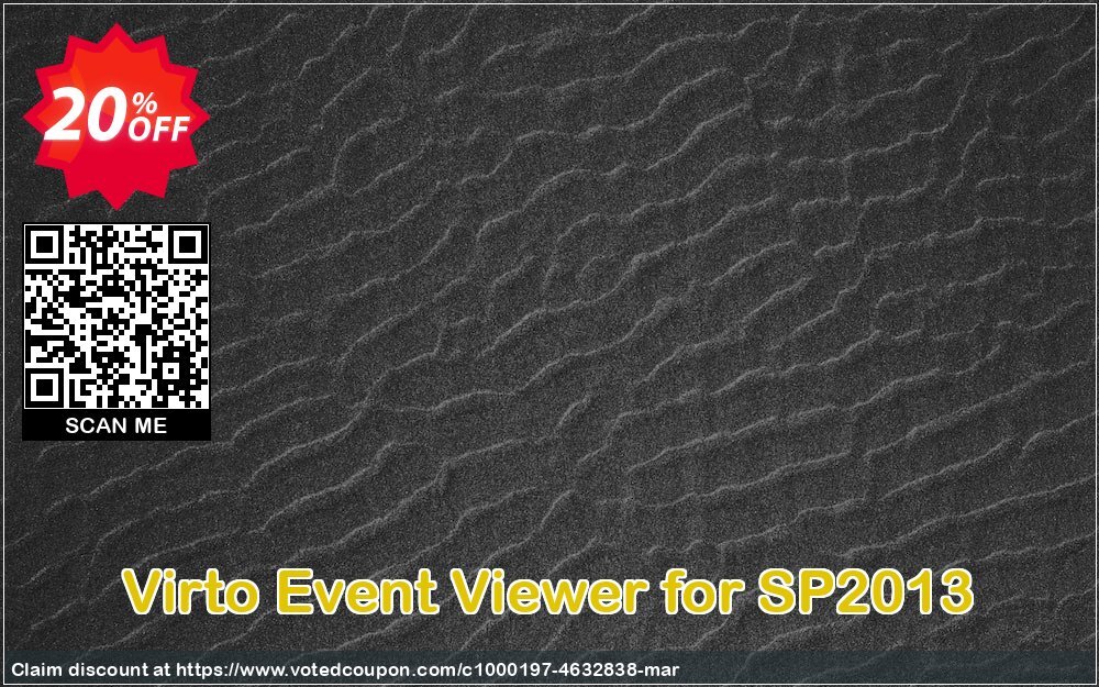 Virto Event Viewer for SP2013 Coupon, discount Virto Event Viewer for SP2013 exclusive discount code 2024. Promotion: exclusive discount code of Virto Event Viewer for SP2013 2024