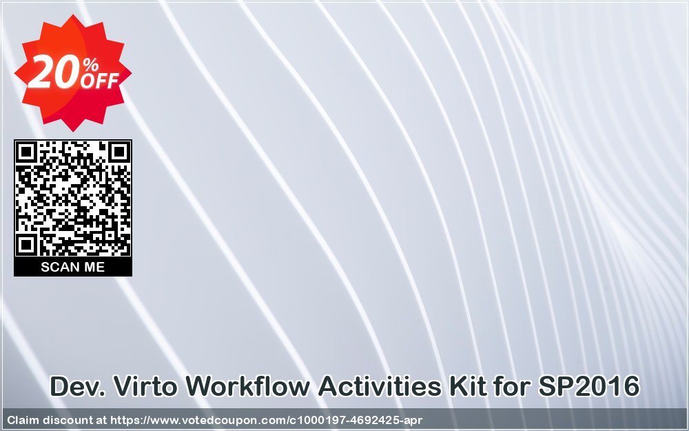 Dev. Virto Workflow Activities Kit for SP2016 Coupon, discount Dev. Virto Workflow Activities Kit for SP2016 amazing promotions code 2024. Promotion: amazing promotions code of Dev. Virto Workflow Activities Kit for SP2016 2024