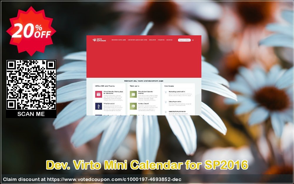 Dev. Virto Mini Calendar for SP2016 Coupon Code Apr 2024, 20% OFF - VotedCoupon