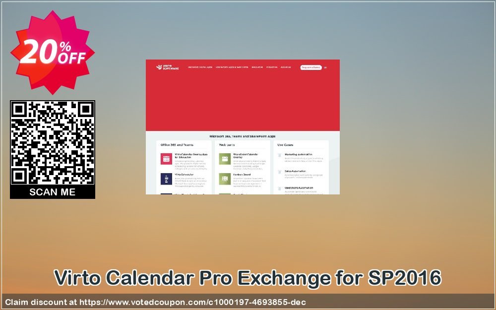 Virto Calendar Pro Exchange for SP2016 Coupon Code Apr 2024, 20% OFF - VotedCoupon