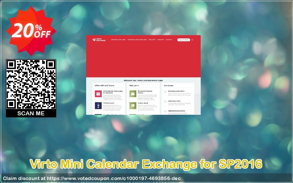 Virto Mini Calendar Exchange for SP2016 Coupon, discount Virto Mini Calendar Exchange for SP2016 special offer code 2024. Promotion: special offer code of Virto Mini Calendar Exchange for SP2016 2024