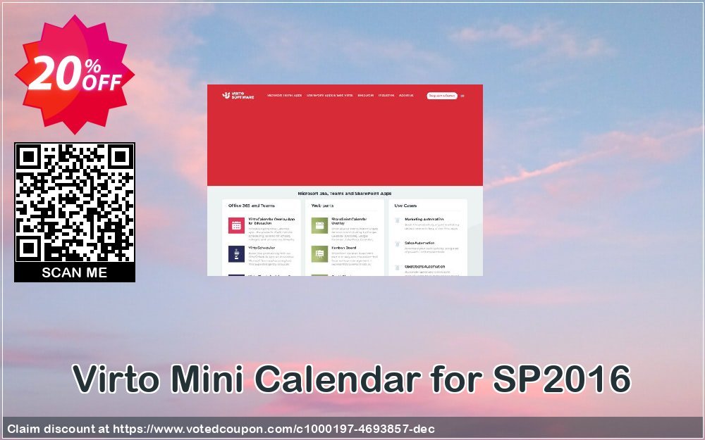 Virto Mini Calendar for SP2016 Coupon Code Apr 2024, 20% OFF - VotedCoupon
