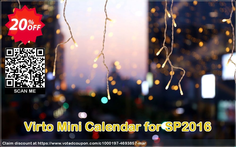 Virto Mini Calendar for SP2016 Coupon Code Apr 2024, 20% OFF - VotedCoupon