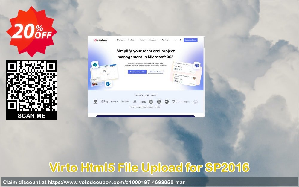 Virto Html5 File Upload for SP2016 Coupon Code Apr 2024, 20% OFF - VotedCoupon