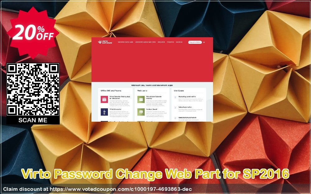 Virto Password Change Web Part for SP2016 Coupon, discount Virto Password Change Web Part for SP2016 imposing offer code 2024. Promotion: imposing offer code of Virto Password Change Web Part for SP2016 2024