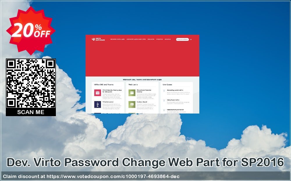 Dev. Virto Password Change Web Part for SP2016 Coupon Code Apr 2024, 20% OFF - VotedCoupon