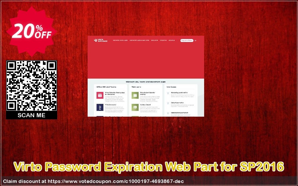 Virto Password Expiration Web Part for SP2016 Coupon Code Apr 2024, 20% OFF - VotedCoupon