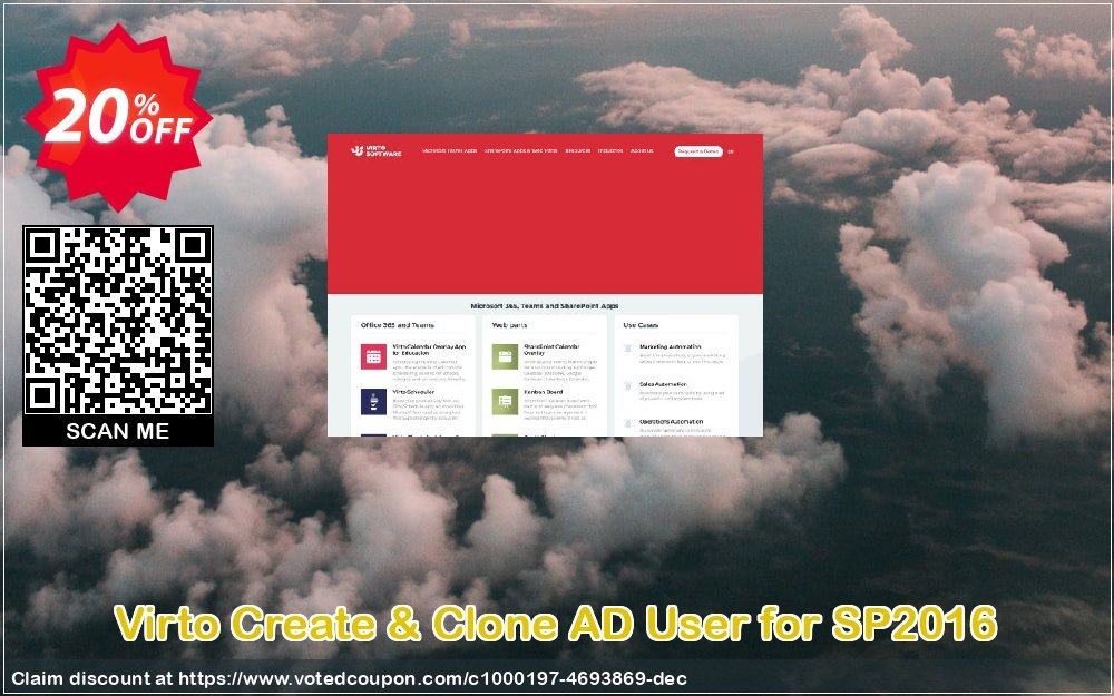 Virto Create & Clone AD User for SP2016 Coupon, discount Virto Create & Clone AD User for SP2016 excellent deals code 2024. Promotion: excellent deals code of Virto Create & Clone AD User for SP2016 2024