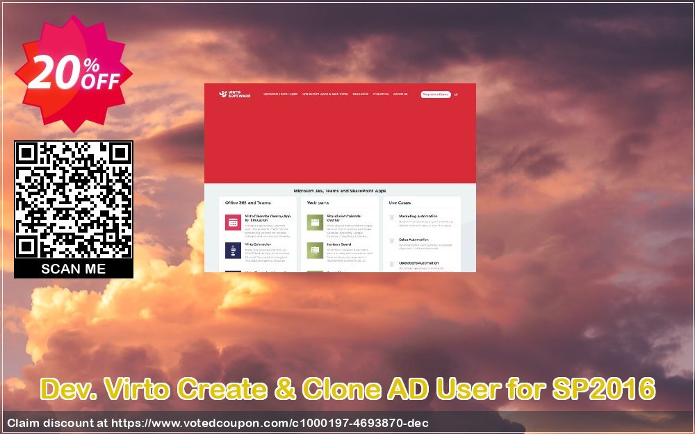 Dev. Virto Create & Clone AD User for SP2016 Coupon Code Apr 2024, 20% OFF - VotedCoupon
