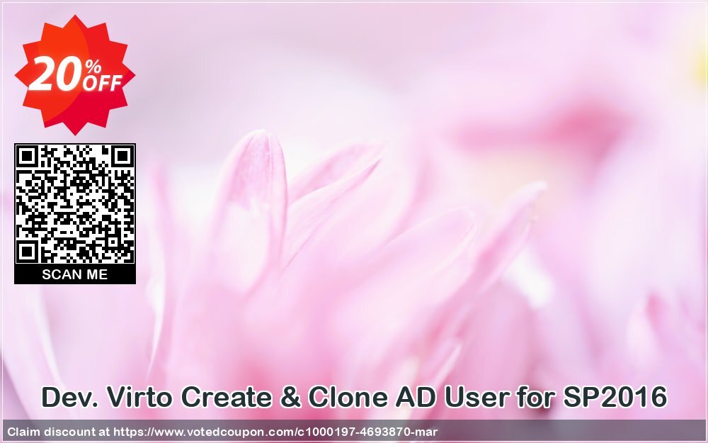 Dev. Virto Create & Clone AD User for SP2016 Coupon, discount Dev. Virto Create & Clone AD User for SP2016 marvelous offer code 2024. Promotion: marvelous offer code of Dev. Virto Create & Clone AD User for SP2016 2024