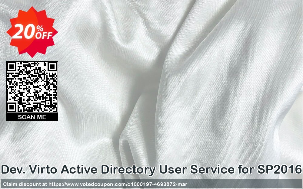 Dev. Virto Active Directory User Service for SP2016 Coupon Code Apr 2024, 20% OFF - VotedCoupon