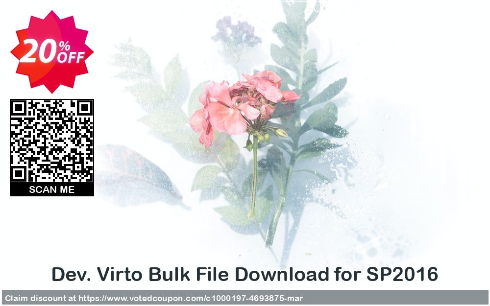 Dev. Virto Bulk File Download for SP2016 Coupon Code Apr 2024, 20% OFF - VotedCoupon