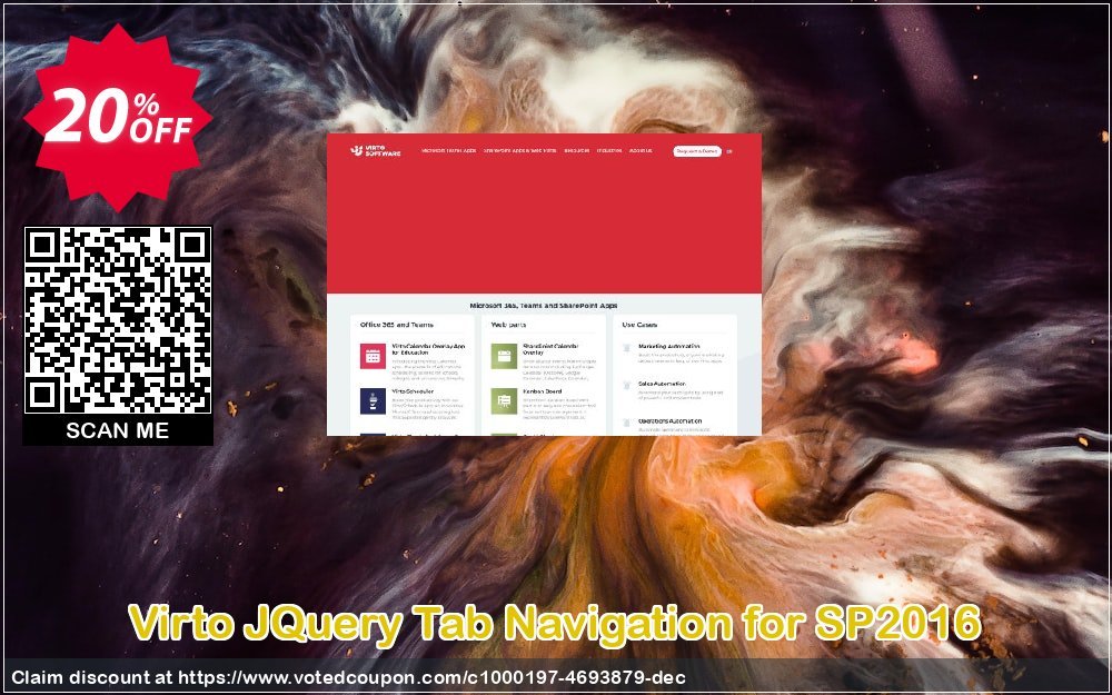 Virto JQuery Tab Navigation for SP2016 Coupon, discount Virto JQuery Tab Navigation for SP2016 special promo code 2024. Promotion: special promo code of Virto JQuery Tab Navigation for SP2016 2024