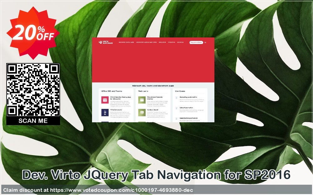 Dev. Virto JQuery Tab Navigation for SP2016 Coupon, discount Dev. Virto JQuery Tab Navigation for SP2016 exclusive discounts code 2024. Promotion: exclusive discounts code of Dev. Virto JQuery Tab Navigation for SP2016 2024