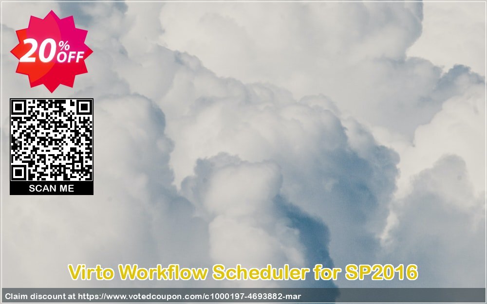 Virto Workflow Scheduler for SP2016 Coupon, discount Virto Workflow Scheduler for SP2016 wonderful sales code 2024. Promotion: wonderful sales code of Virto Workflow Scheduler for SP2016 2024