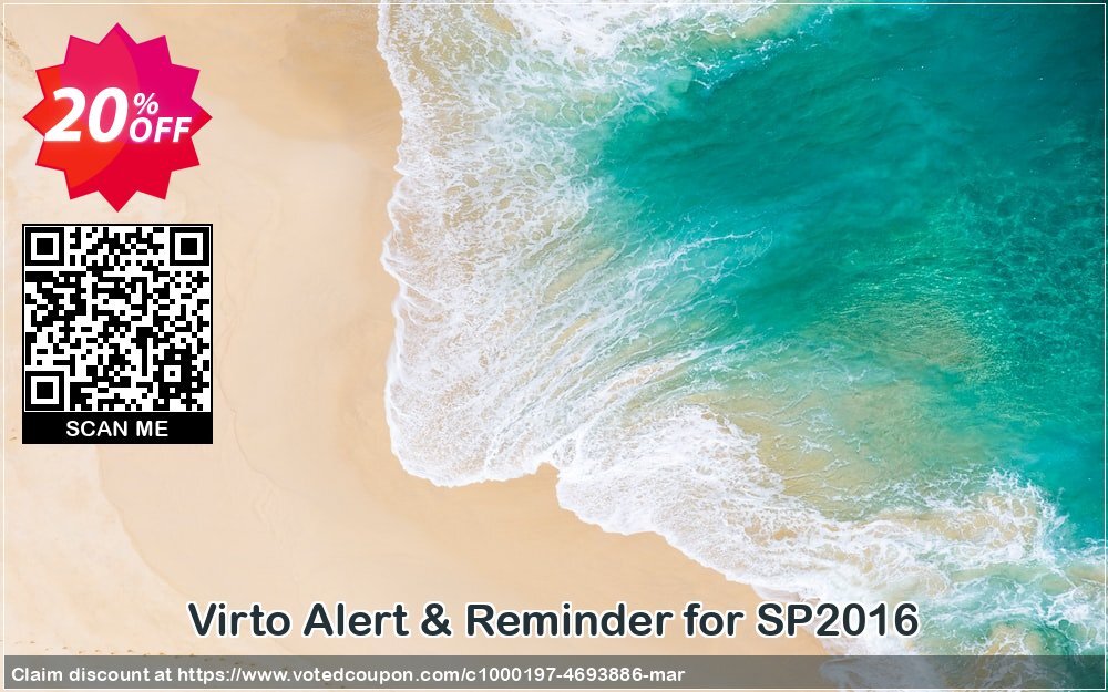 Virto Alert & Reminder for SP2016 Coupon Code Apr 2024, 20% OFF - VotedCoupon