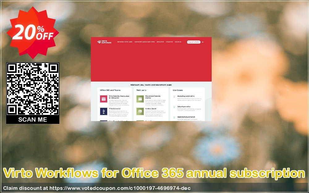 Virto Workflows for Office 365 annual subscription Coupon, discount Virto Workflows for Office 365 annual subscription excellent discounts code 2024. Promotion: excellent discounts code of Virto Workflows for Office 365 annual subscription 2024