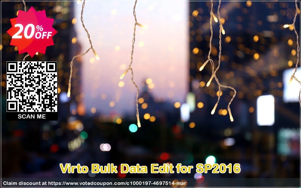 Virto Bulk Data Edit for SP2016 Coupon, discount Virto Bulk Data Edit for SP2016 exclusive promotions code 2024. Promotion: exclusive promotions code of Virto Bulk Data Edit for SP2016 2024