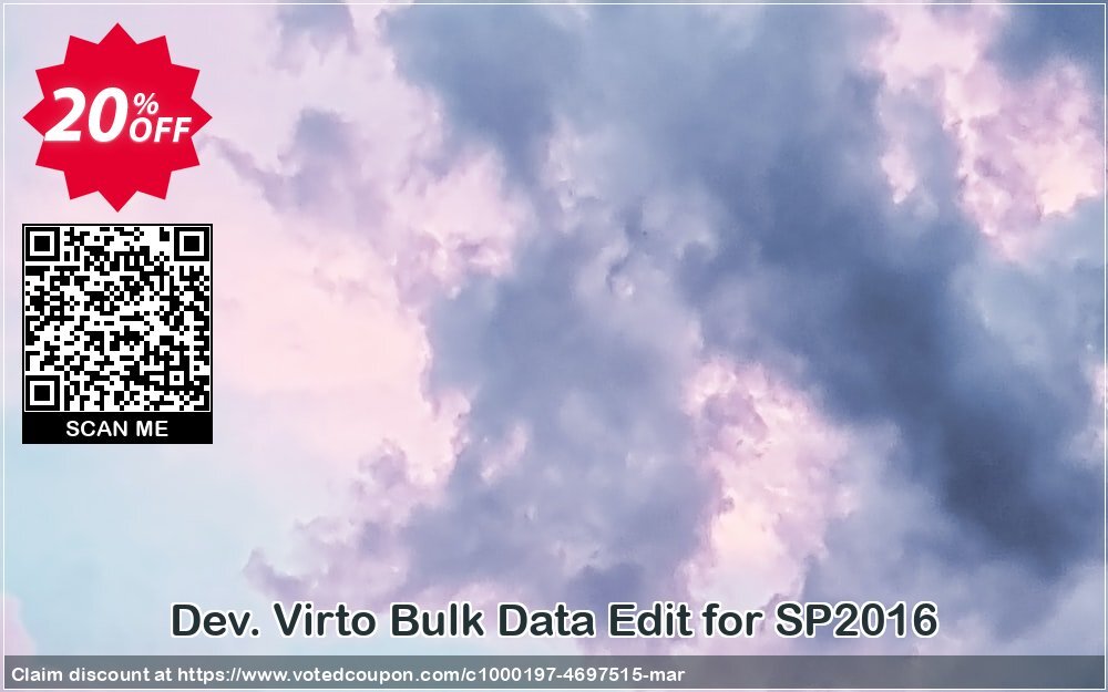 Dev. Virto Bulk Data Edit for SP2016 Coupon, discount Dev. Virto Bulk Data Edit for SP2016 awesome sales code 2024. Promotion: awesome sales code of Dev. Virto Bulk Data Edit for SP2016 2024