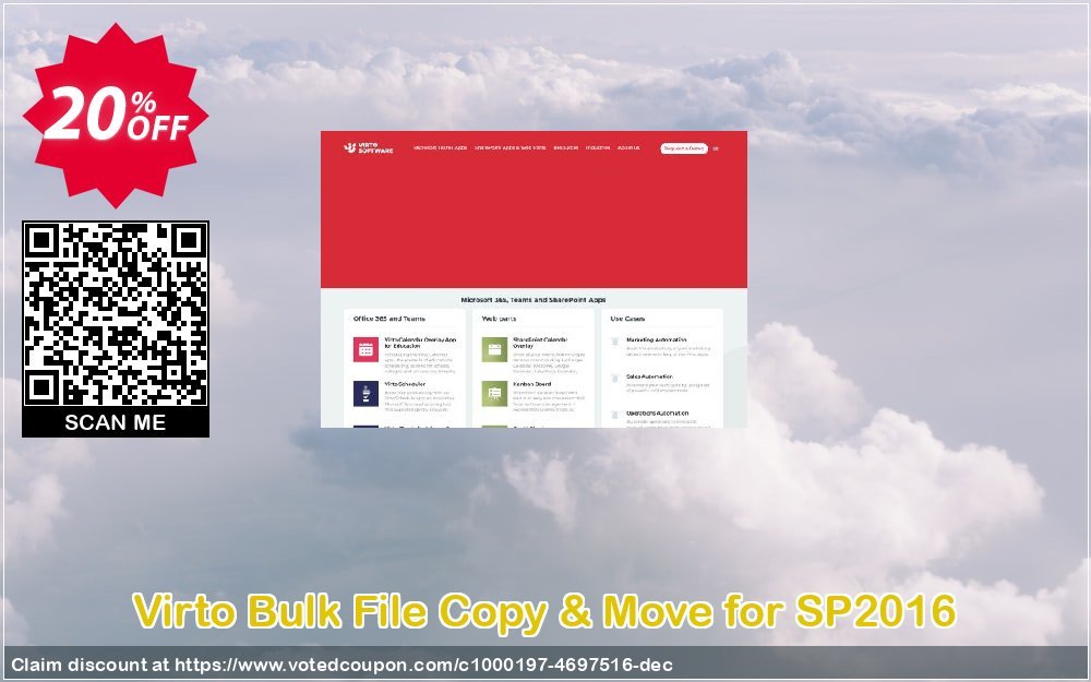 Virto Bulk File Copy & Move for SP2016 Coupon, discount Virto Bulk File Copy & Move for SP2016 wonderful deals code 2024. Promotion: wonderful deals code of Virto Bulk File Copy & Move for SP2016 2024