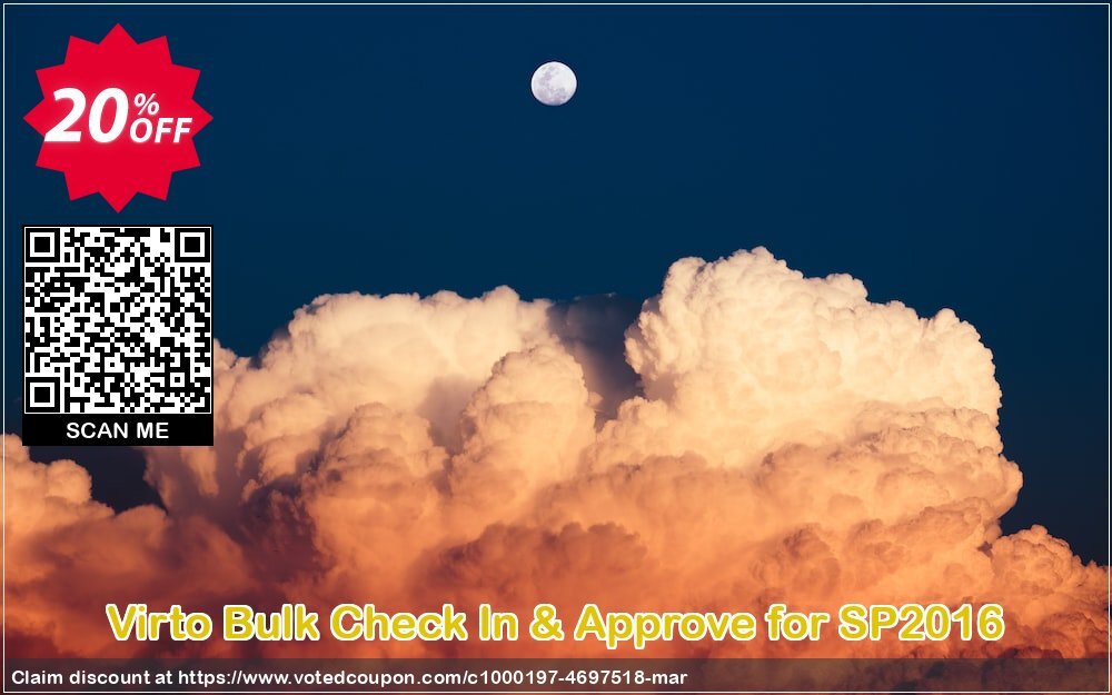 Virto Bulk Check In & Approve for SP2016 Coupon, discount Virto Bulk Check In & Approve for SP2016 stunning discount code 2024. Promotion: stunning discount code of Virto Bulk Check In & Approve for SP2016 2024