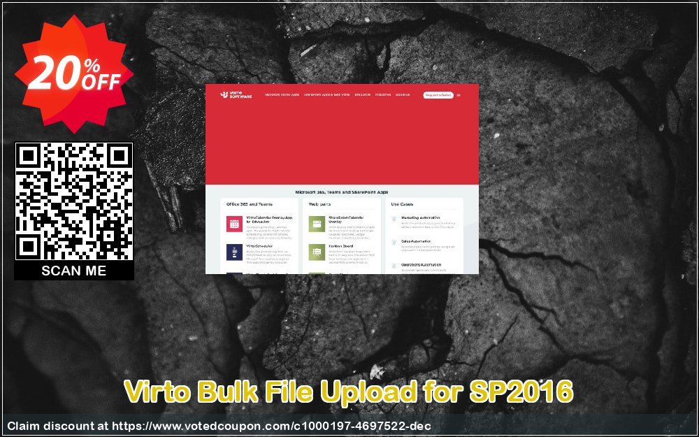 Virto Bulk File Upload for SP2016 Coupon Code Apr 2024, 20% OFF - VotedCoupon