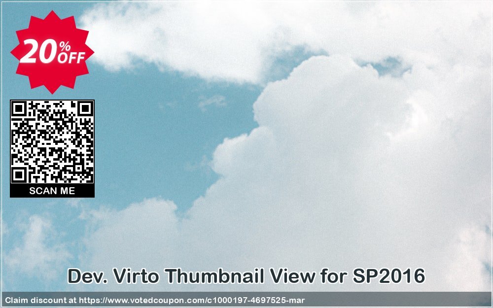 Dev. Virto Thumbnail View for SP2016 Coupon Code Apr 2024, 20% OFF - VotedCoupon