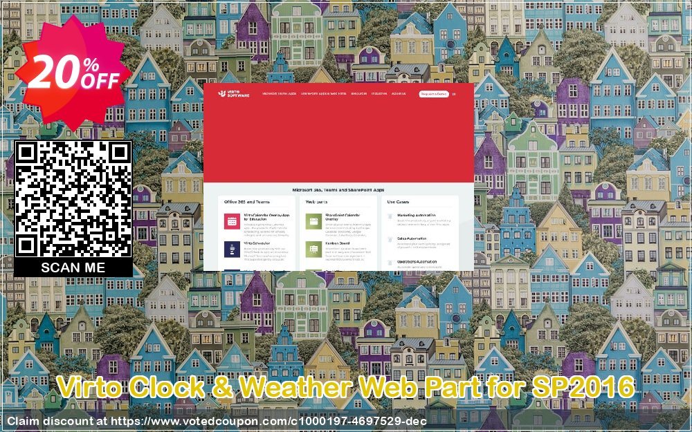 Virto Clock & Weather Web Part for SP2016 Coupon Code Apr 2024, 20% OFF - VotedCoupon