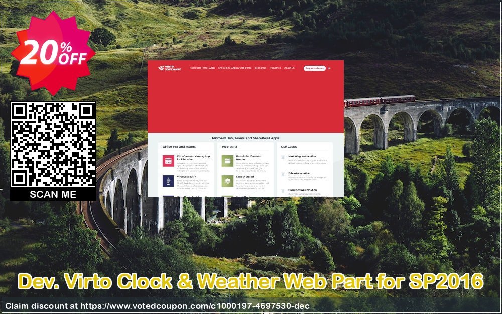 Dev. Virto Clock & Weather Web Part for SP2016 Coupon Code May 2024, 20% OFF - VotedCoupon