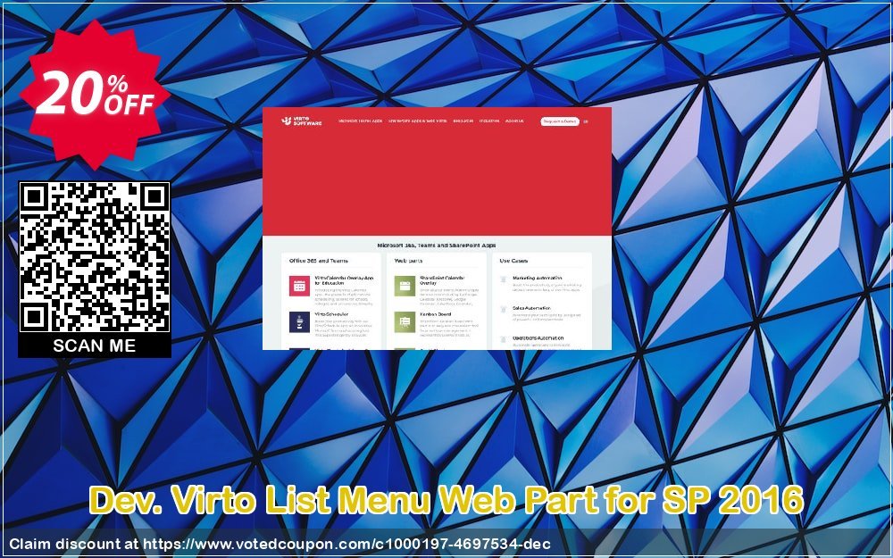 Dev. Virto List Menu Web Part for SP 2016 Coupon, discount Dev. Virto List Menu Web Part for SP 2016 big discounts code 2024. Promotion: big discounts code of Dev. Virto List Menu Web Part for SP 2016 2024