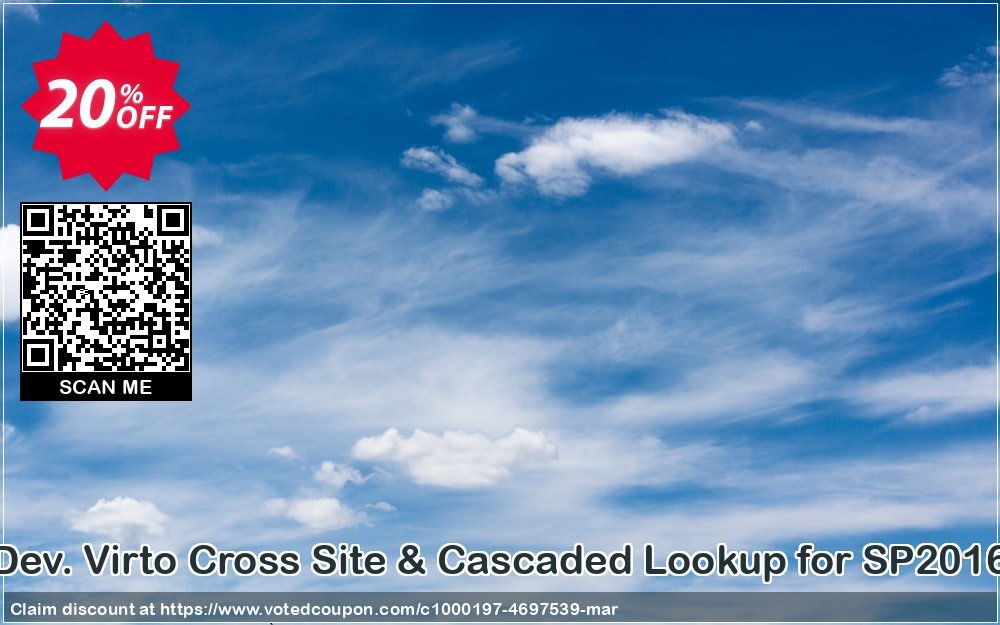 Dev. Virto Cross Site & Cascaded Lookup for SP2016 Coupon, discount Dev. Virto Cross Site & Cascaded Lookup for SP2016 wonderful discount code 2024. Promotion: wonderful discount code of Dev. Virto Cross Site & Cascaded Lookup for SP2016 2024