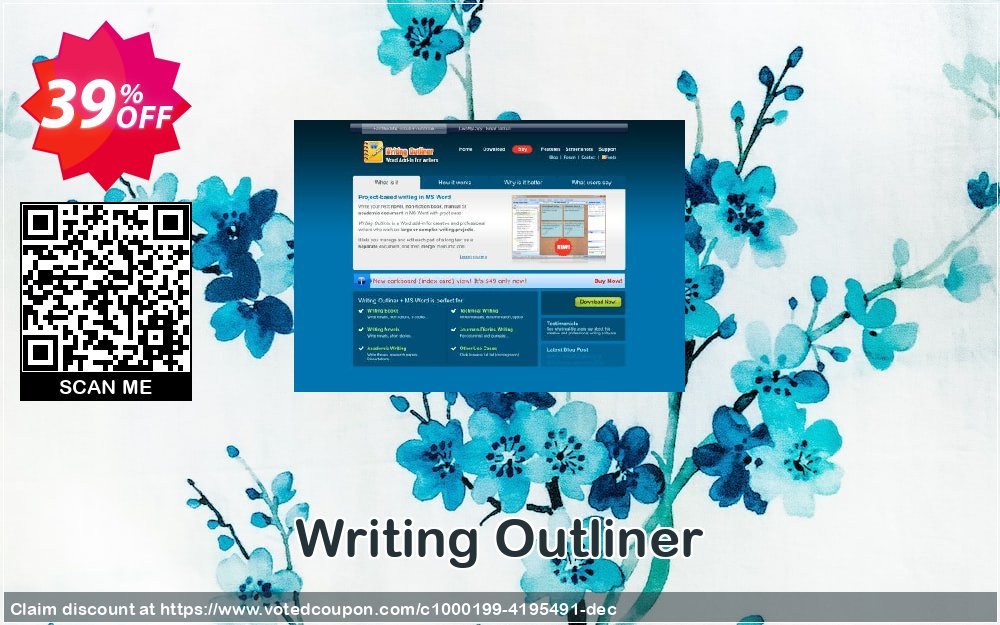 Writing Outliner Coupon, discount WO Introductory Promo ($49 Only). Promotion: special discount code of Writing Outliner 2023