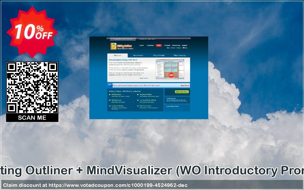 Writing Outliner + MindVisualizer, WO Introductory Promo  Coupon, discount Writing Outliner + MindVisualizer (WO Introductory Promo) super discounts code 2023. Promotion: super discounts code of Writing Outliner + MindVisualizer (WO Introductory Promo) 2023