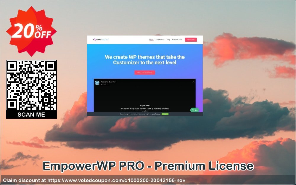 EmpowerWP PRO - Premium Plan Coupon, discount EmpowerWP PRO - Premium License Marvelous offer code 2023. Promotion: impressive promo code of EmpowerWP PRO - Premium License 2023