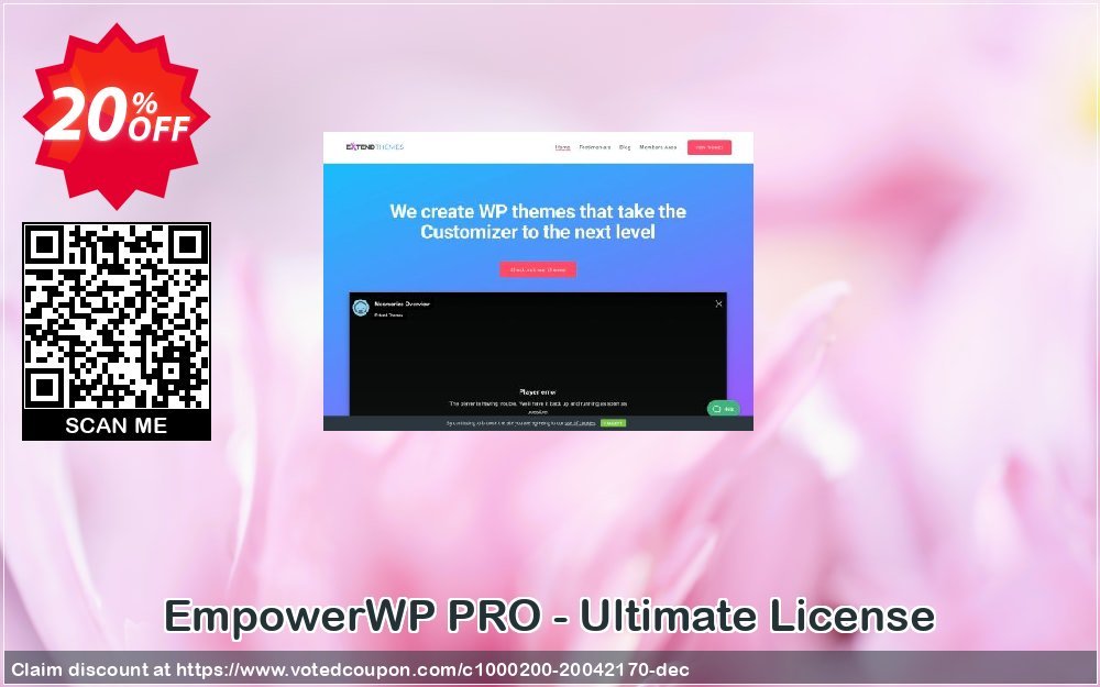 EmpowerWP PRO - Ultimate Plan Coupon, discount EmpowerWP PRO - Ultimate License Stunning offer code 2023. Promotion: special promo code of EmpowerWP PRO - Ultimate License 2023