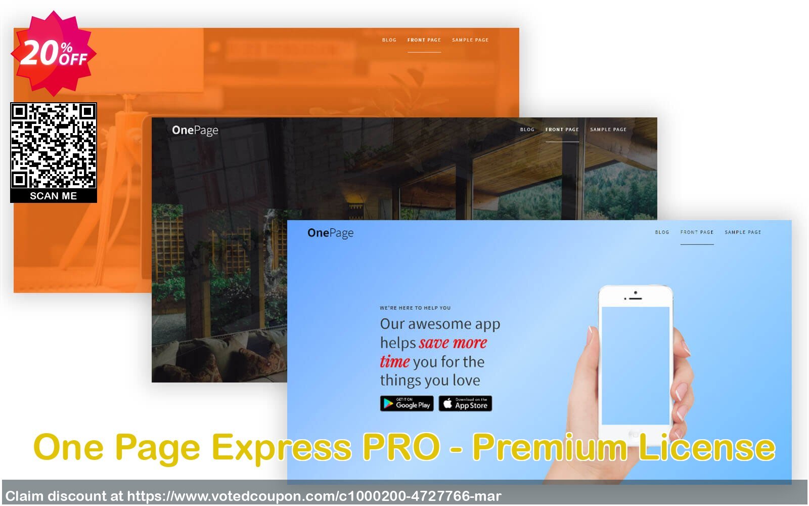 One Page Express PRO - Premium Plan Coupon Code May 2024, 20% OFF - VotedCoupon