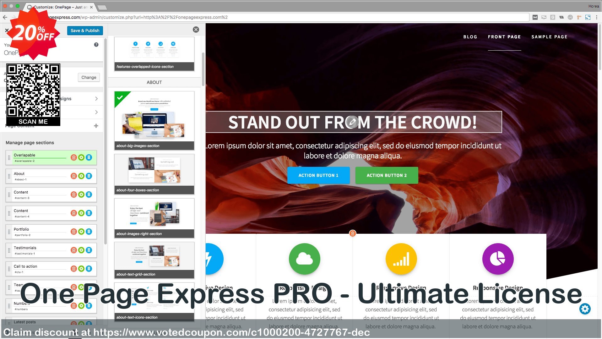 One Page Express PRO - Ultimate Plan Coupon, discount One Page Express PRO - Ultimate License Marvelous discount code 2023. Promotion: impressive discounts code of One Page Express PRO - Ultimate License 2023