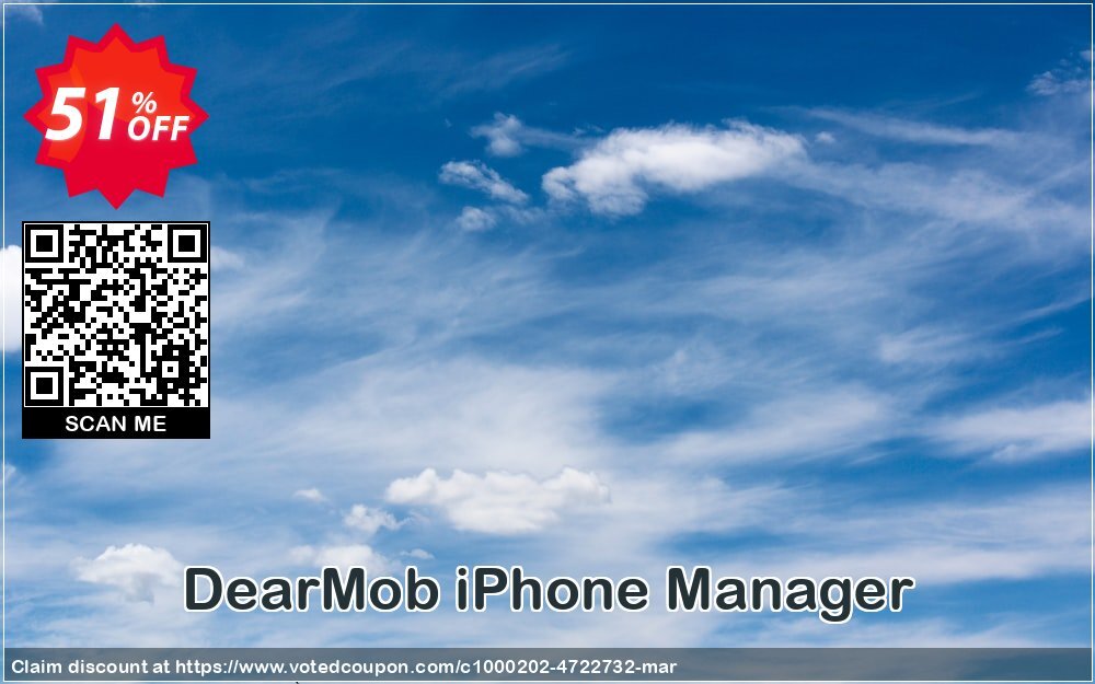 DearMob iPhone Manager Coupon, discount DEARMOB-AFF-SPECIAL. Promotion: fearsome discount code of DearMob iPhone Manager - 1 Year 1PC 2024