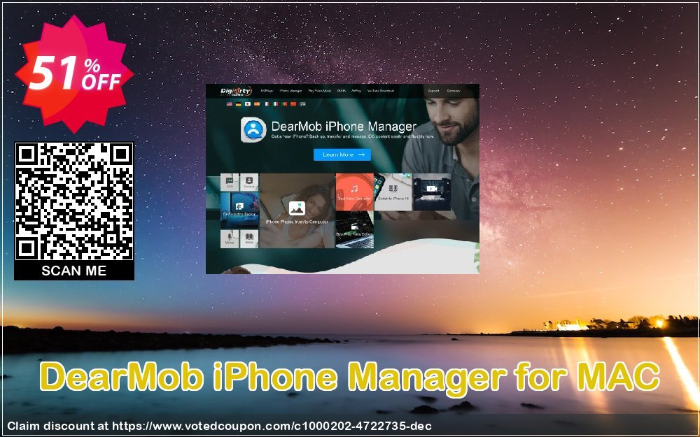 DearMob iPhone Manager for MAC Coupon, discount 63% OFF DearMob iPhone Manager, verified. Promotion: Wonderful discounts code of DearMob iPhone Manager, tested & approved