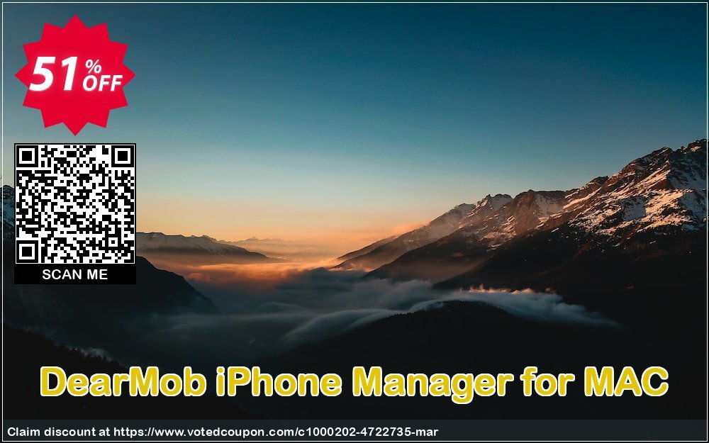 DearMob iPhone Manager for MAC voted-on promotion codes