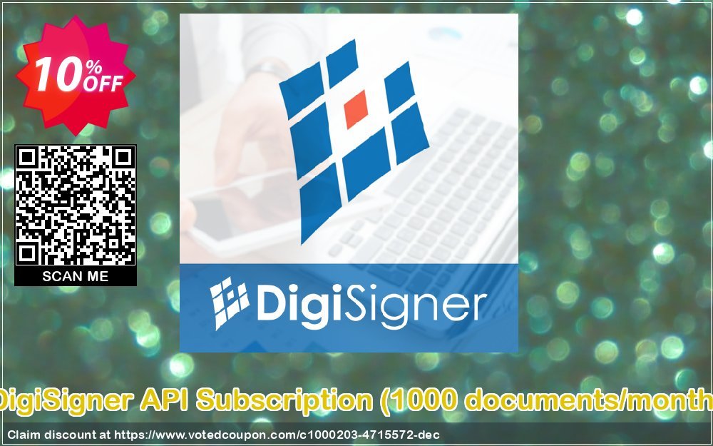 DigiSigner API Subscription, 1000 documents/month  Coupon, discount DigiSigner API Subscription (1000 documents/month) amazing promo code 2024. Promotion: amazing promo code of DigiSigner API Subscription (1000 documents/month) 2024