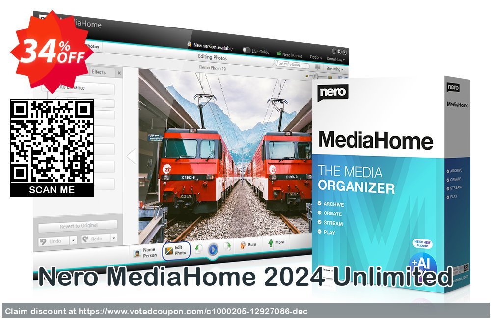 Nero MediaHome 2024 Unlimited Coupon Code Dec 2023, 34% OFF - VotedCoupon