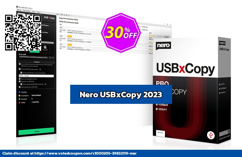 Nero USBxCopy 2024 Coupon, discount 30% OFF Nero USBxCopy 2024, verified. Promotion: Staggering deals code of Nero USBxCopy 2024, tested & approved