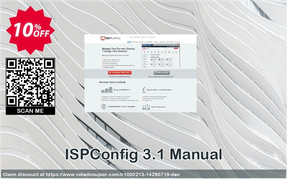ISPConfig 3.1 Manual Coupon, discount ISPConfig 3.1 Manual hottest promotions code 2023. Promotion: hottest promotions code of ISPConfig 3.1 Manual 2023