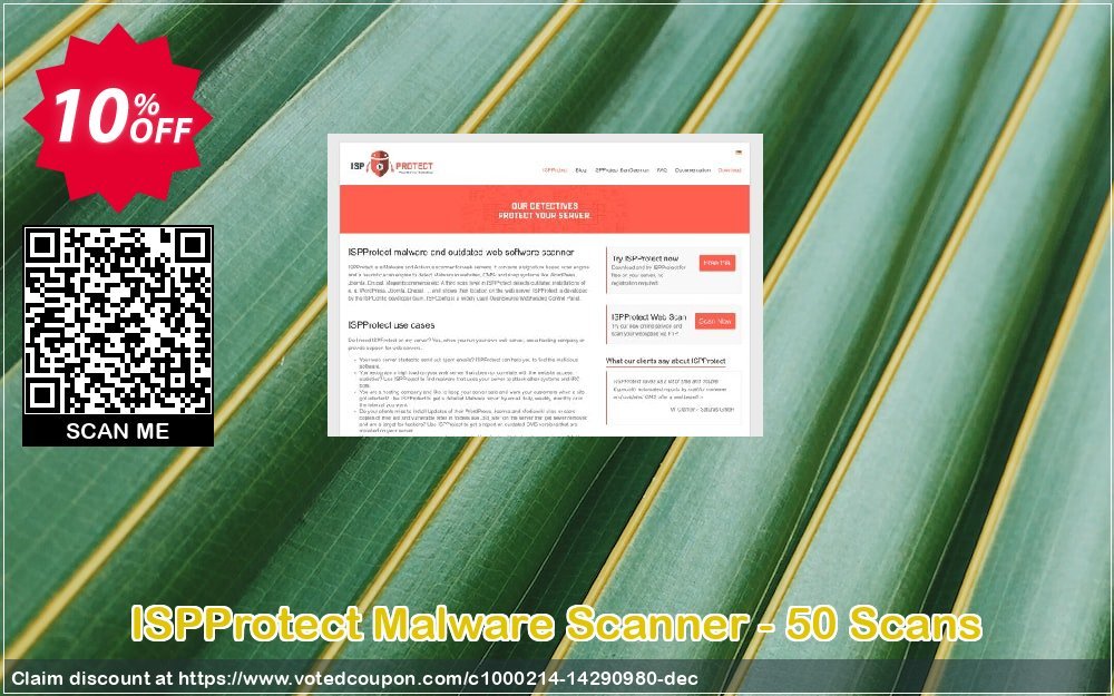 ISPProtect Malware Scanner - 50 Scans Coupon, discount ISPProtect Malware Scanner - 50 Scans staggering sales code 2023. Promotion: staggering sales code of ISPProtect Malware Scanner - 50 Scans 2023