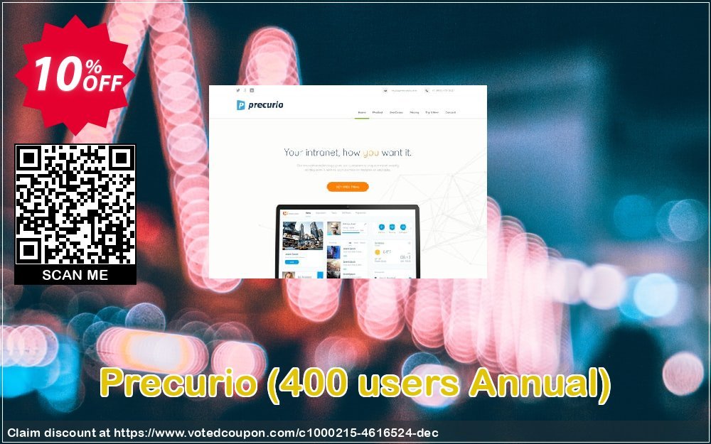 Precurio, 400 users Annual  Coupon, discount Precurio v4 (400 users | Annual) amazing sales code 2023. Promotion: amazing sales code of Precurio v4 (400 users | Annual) 2023