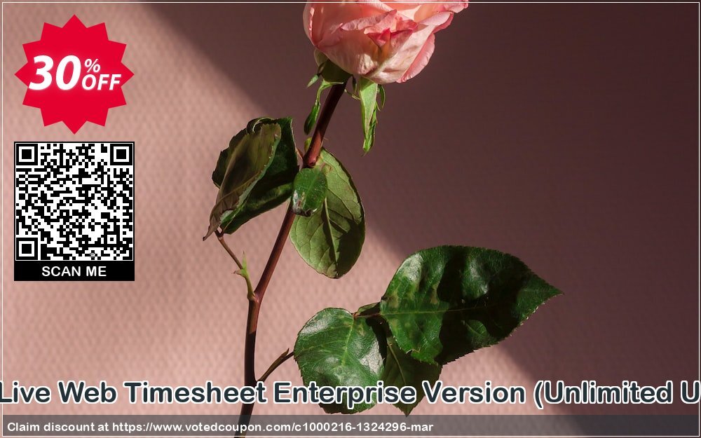 TimeLive Web Timesheet Enterprise Version, Unlimited Users  Coupon Code May 2024, 30% OFF - VotedCoupon