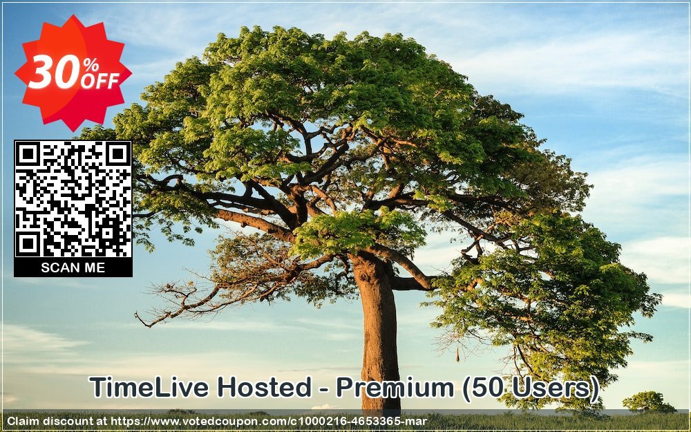 TimeLive Hosted - Premium, 50 Users  Coupon Code May 2024, 30% OFF - VotedCoupon