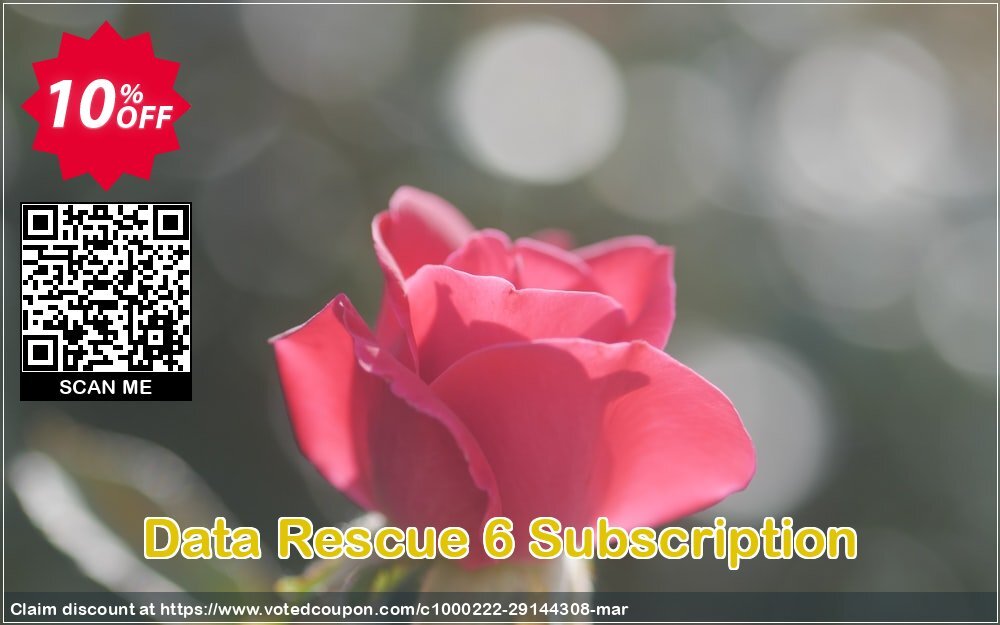 Data Rescue 6 Subscription Coupon, discount Data Rescue 6 Subscription Staggering discount code 2024. Promotion: Staggering discount code of Data Rescue 6 Subscription 2024