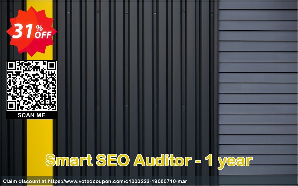 Smart SEO Auditor - Yearly Coupon, discount Smart SEO Auditor - 1 year subscription (license) Formidable offer code 2024. Promotion: impressive deals code of Smart SEO Auditor - 1 year subscription (license) 2024